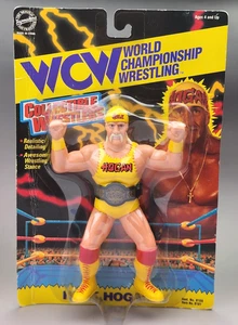 Vintage NUOVO WCW WWE OSFTM Hulk Hogan MOC Series 1 World Championship Wrestling - Foto 1 di 9