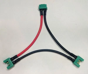 Serielles Kabel 2-fach mit MPX Stecker / Buchse (Reihe) AWG14  2,5mm²  - Picture 1 of 3
