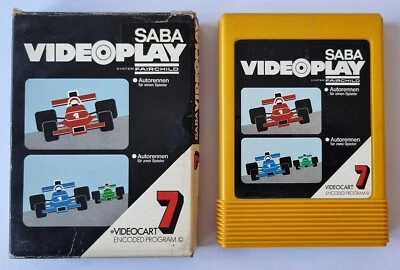 SABA VIDEOPLAY - Videocart 7 AUTORENNEN - System Fairchild, Vintage Game um 1976 - Bild 1 von 4
