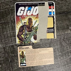 G.I. 1984 vintage Joe ROADBLOCK V1 taglio pesca scheda file retro GIJoe ARAH - Foto 1 di 3