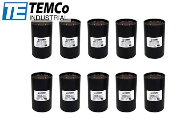 TEMCo 630-750 uf/MFD 220-250 VAC volts Round Start Capacitor 50/60 Hz -Lot-10