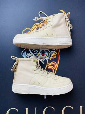 Nike Youth Air Force SF Mid Marrón/Beige Zapatos Talla 5Y Foto 1 de 4