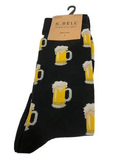 K. Bell Men's Crew, Casual, Dress Socks Size10-13 One Pair NWT - Picture 1 of 3