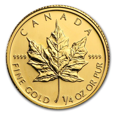 2010 Canada 1/4 oz Gold Maple Leaf BU - Image 1 of 2