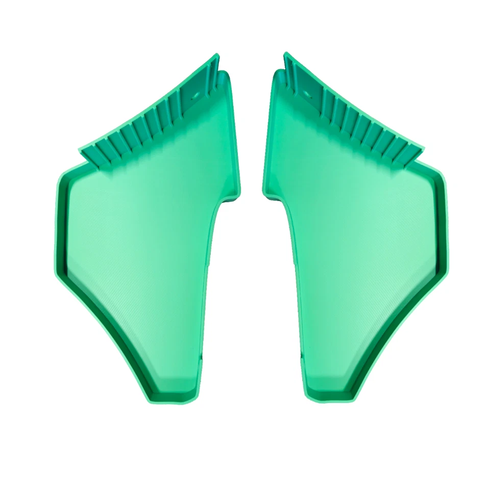 Hercules Prima GT/GX rechter und linker Seitendeckel -verkleidung grün - Bild 1 von 4