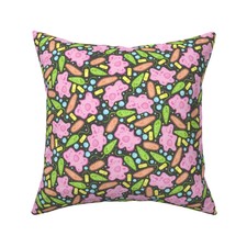 Amoeba Microorganisms Geek Nerd Throw Pillow Cover w Optional Insert by Roostery