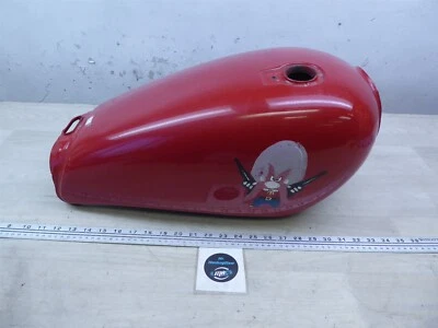 1981 Yamaha XV750 Virago Y391) red gas petrol fuel tank  - Imagem 1 de 4