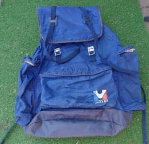 Vintage Sacs Millet France Le Sherpa Rucksack Backpack Blue Gray - Picture 1 of 7