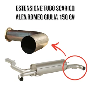 Estensione tubo scarico - marmitta Alfa Romeo Giulia 150 CV Monoscarico - Bild 1 von 1
