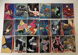 Justice League Inkworks 2003 Friends and Foes Foil Card Set FF1 to FF18  