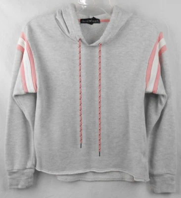 Sudadera Derek Heart Manga Larga Recortada Gris Con Capucha Juniors S Foto 1 de 4