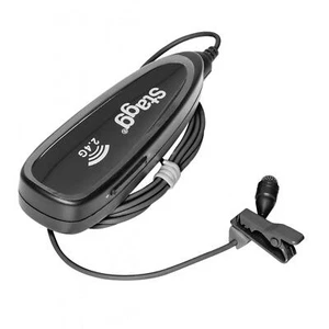 Stagg SUW 12L 2.4GHZ Wireless Lavalier Microphone Set and Reciver Clip On Mic - Picture 1 of 4