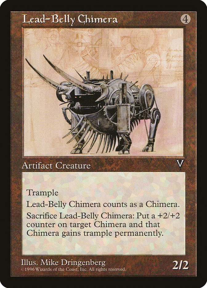 Magic the Gathering (mtg): VIS: Lead-Belly Chimera  (x 4) - Image 1 of 1