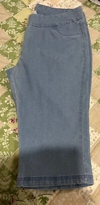 Millers Light Blue Cotton Jean Shorts - Size 14 - Picture 1 of 2