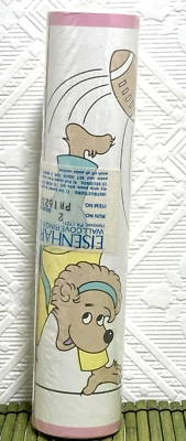 Vintage Berenstain Bears Wallpaper Border 7" Pink Border Pastels Eisenhart Vinyl — 第 1/4 张图片