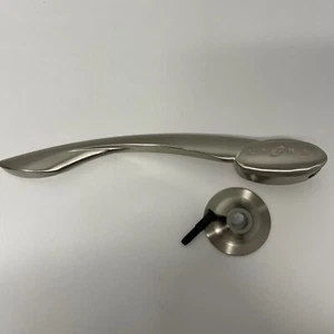 LA-Z-BOY Recliner Lazy Silver Handle with Trim Ring Left Side. 11.5" Lazyboy - Picture 1 of 6