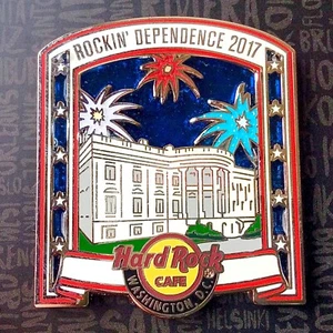 Hard Rock Cafe 2017 Washington DC Rockin'dependence White House Le pin - Imagen 1 de 2