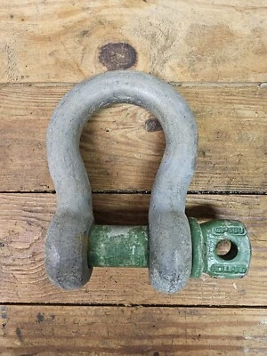 HOLLAND GP G4161 1-1/2 X 17 TON WLL SCREW PIN SHACKLE CROSBY VAN BEEST GREEN PIN - Image 1 of 4
