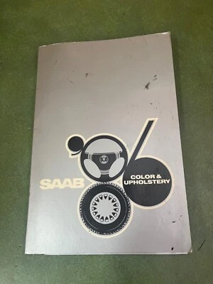 Guía de color y tapicería Saab Cars 1986 original folleto 900 Turbo 9000 Foto 1 de 4