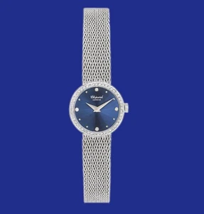 Vintage 1980s Ladies' Chopard 18K White Gold watch with Diamonds REF.4057 - Picture 1 of 11