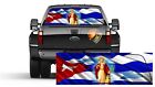 Santa Barbara Cuban Flag  Rear Window Graphic Decal Truck Bandera Cubana