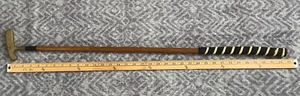 UNIQUE WOOD SHAFT PUTTER BY ANGUS MACKAY HICKORY “THOR 6/25/2005” MARVEL ? COOL! - Picture 1 of 8