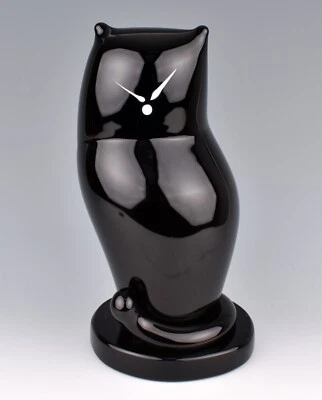 Large Signed Murano Glass Seated Black Cat by Bisazza Vetro for Rosin Andrea - Image 1 of 4