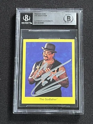 THE GODFATHER 1997 CARDINAL WWF WRESTLING SIGNED AUTOGRAPHED CARD BAS AUTHENTIC - Image 1 of 2