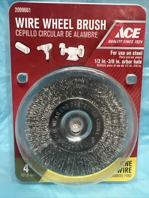 ACE HARDWARE #2099661 CEPILLO DE RUEDA DE ALAMBRE FINO 4" - NUEVO Foto 1 de 2