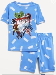 NWT Old Navy Boys Short Pajamas Marvel Comics Hulk Spiderman Iron man u pick - Picture 1 of 1