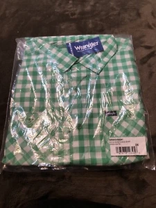 Wrangler Men's 3X Shirt Retro Western Button Down Plaid Short Sleeve - Picture 1 of 5