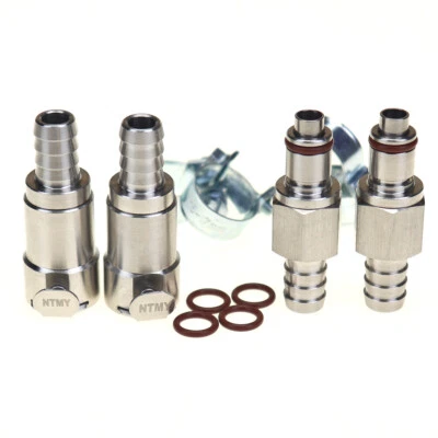 2 sets Honda VTX 1800 3/8" Gas Tank Fuel Line Quick Release Disconnect Coupling - Image 1 of 4