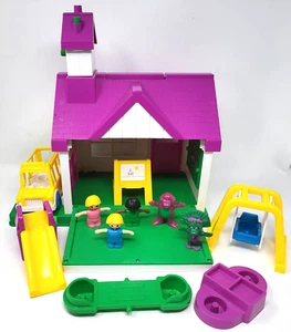 90s Vintage 1993 Lyons Group Barney & Friends School House Play Set Baby Bop - Picture 1 of 12