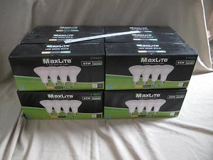 (48) NEW Maxlite 8w LED Bulb (65 watt replace) BR30 Warm White 2700K Dimmable - Picture 1 of 11