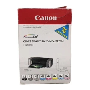 canon CLI-42 confezione multipack originale 8 colori ChromaLife 100+ per Pixma PRO-100 - Foto 1 di 3
