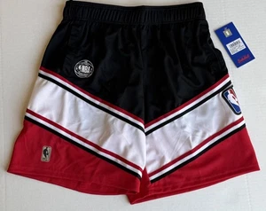 NBA At The Knee Basketball Shorts Red, White And Black Size Medium Classic. - Picture 1 of 12