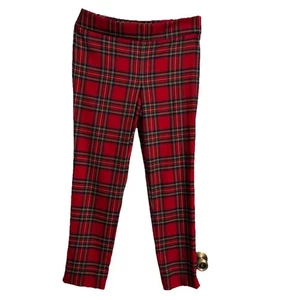 Size 6 Talbots Christmas Plaid Pants - Picture 1 of 14