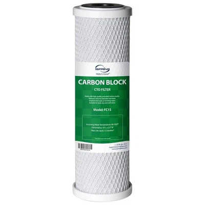 New FC15 5 Micron 10" Replace/CTO Carbon Block Water Filter Under Sink Fast Ship - Image 1 of 4