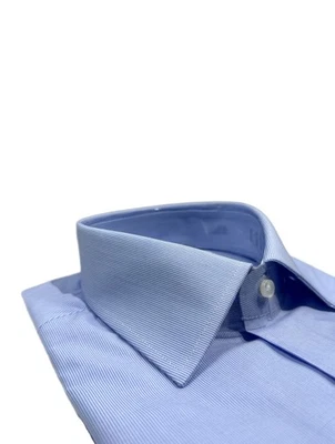 Camicia uomo Bagariny sartoriale cotone millerighe regular fit Made in Italy - Immagine 1 di 4