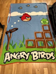 Angry Birds Plush Blanket Throw 86”x 56” - Picture 1 of 3
