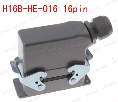 16-pin heavy duty connector side double-lock 16A 500V 1 set HDC- HE-016-1-F/M - Image 1 of 4