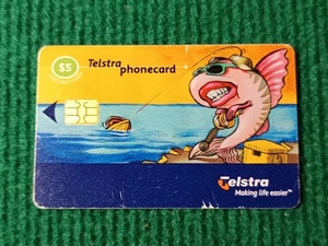 Télécarte Argentine - TELSTRA - 5 $ - Making Life Easier - Poisson pêche bateau - Imagen 1 de 2