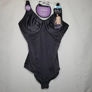 Bali Shapewear Bodysuit Shaper 36C DF1009 Minimizer Bra Black New with tags - Picture 1 of 7