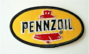Vintage Pennzoil Oil & Gas Co Bell Racing Cloth Car Jacket Patch New NOS 1980s - Bild 1 von 3