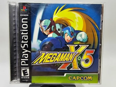 Mega Man X5 (Sony PlayStation 1 PS1, 2001) Complete in box CIB - Image 1 of 4
