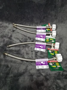 (4) Fluidmaster 3/8 pulgadas Compresión x 7/8 pulgadas. Ballcock 12 pulgadas Inodoro L Click Seal - Imagen 1 de 7