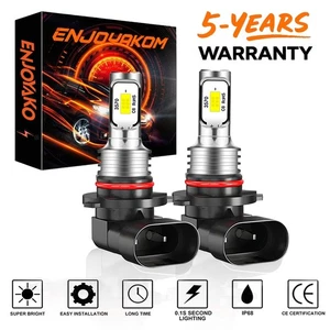 H10 LED Fog Light Driving Bulbs 9145 9140 White 6000K Super Bright 80W 2PCS - Picture 1 of 12