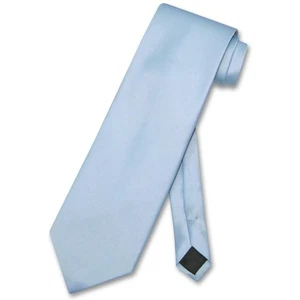 Vesuvio Napoli NeckTie Solid BABY BLUE Color Mens Neck Tie - Picture 1 of 2