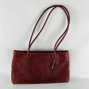 Condor Leather Handbag Zip Closure Reddish Brown - Picture 1 of 6