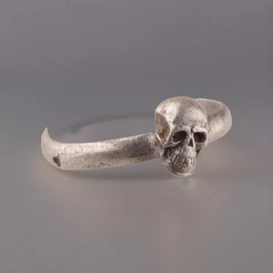 M.A. 41 Ring SKULL STERLING Silver 835 ww2 WWII Talisman 1941 Charm Soldiers ART - Picture 1 of 3